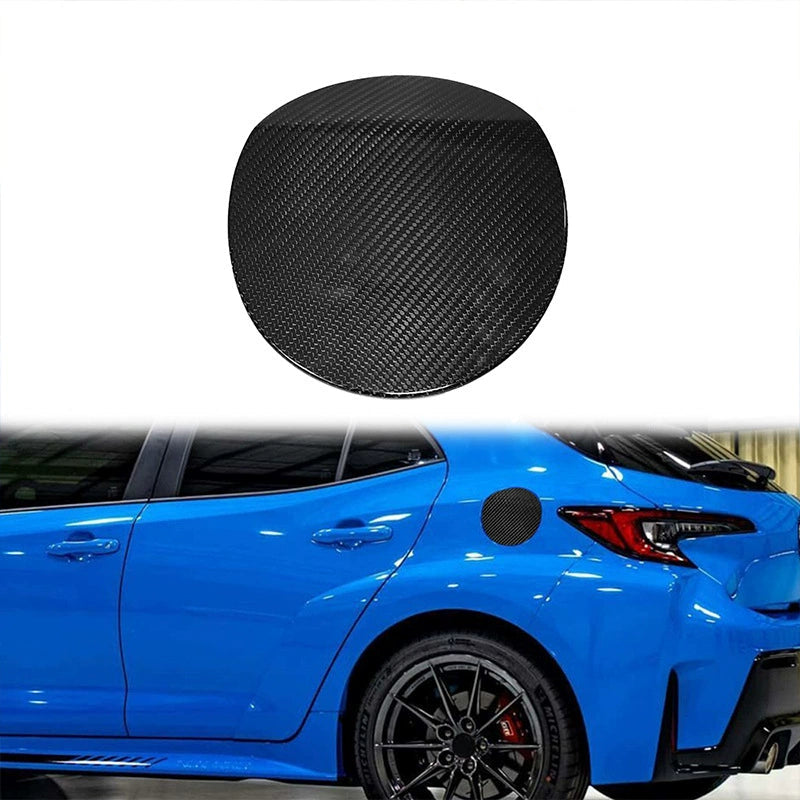 2023-2025 Toyota Corolla GR Carbon Fiber Fuel Tank Cover | Dry Carbon Fiber Cap Protector